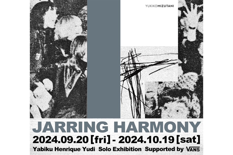気鋭のコラージュアーティスト ヤビク・エンリケ・ユウジがユキコミズタニにて個展を開催 yabiku henrique yudi solo exhibition jarring harmony supported by vans info