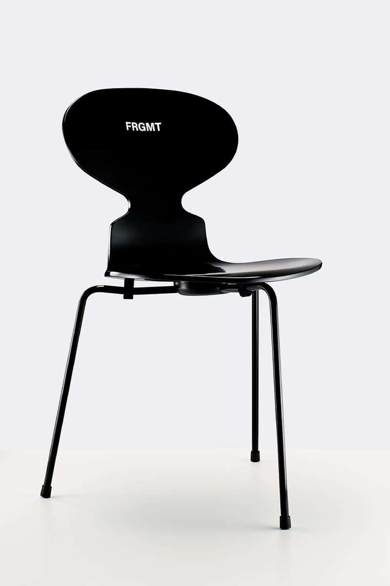 FRITZ HANSEN x fragment design の第2弾コラボはギタリストのための3本脚アリンコチェア　藤原ヒロシ　フラグメントデザイン　フリッツハンセン