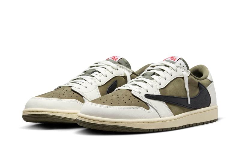 トラヴィス・スコット x エア ジョーダン 1 ロー “リバース オリーブ” の国内発売情報が解禁 Travis Scott x Air Jordan 1 Low OG “Medium Olive” official images