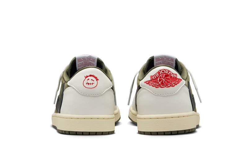 トラヴィス・スコット x エア ジョーダン 1 ロー “リバース オリーブ” の国内発売情報が解禁 Travis Scott x Air Jordan 1 Low OG “Medium Olive” official images