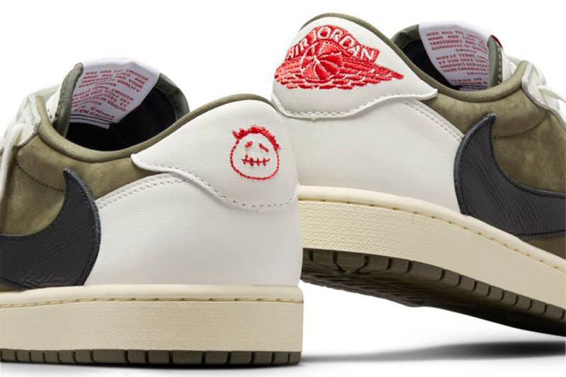トラヴィス・スコット x エア ジョーダン 1 ロー “リバース オリーブ” の国内発売情報が解禁 Travis Scott x Air Jordan 1 Low OG “Medium Olive” official images