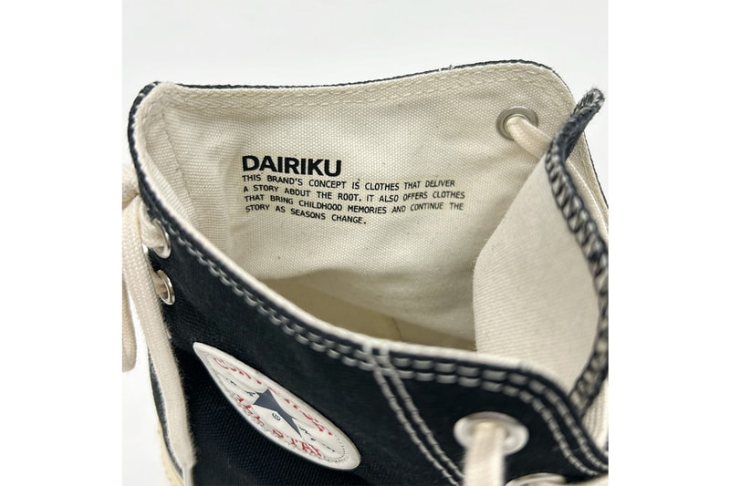 ダイリクが2024年秋冬コレクションよりコンバースとのコラボオールスターを発売 dairiku 2024 fall winter converse all star release info