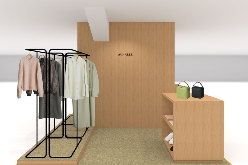 オーラリーがブランド初となるウィメンズショップをオープン auralee fast womens shop isetan shinjuku open info