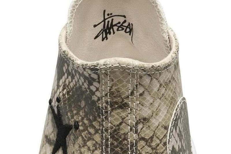 ステューシー & コンバースから2024年秋シーズンのコラボ チャック 70 が到着 Converse x Stüssy Slithers Through the Grass collab release info sneaker chuck 70 laces upper footwear price website link