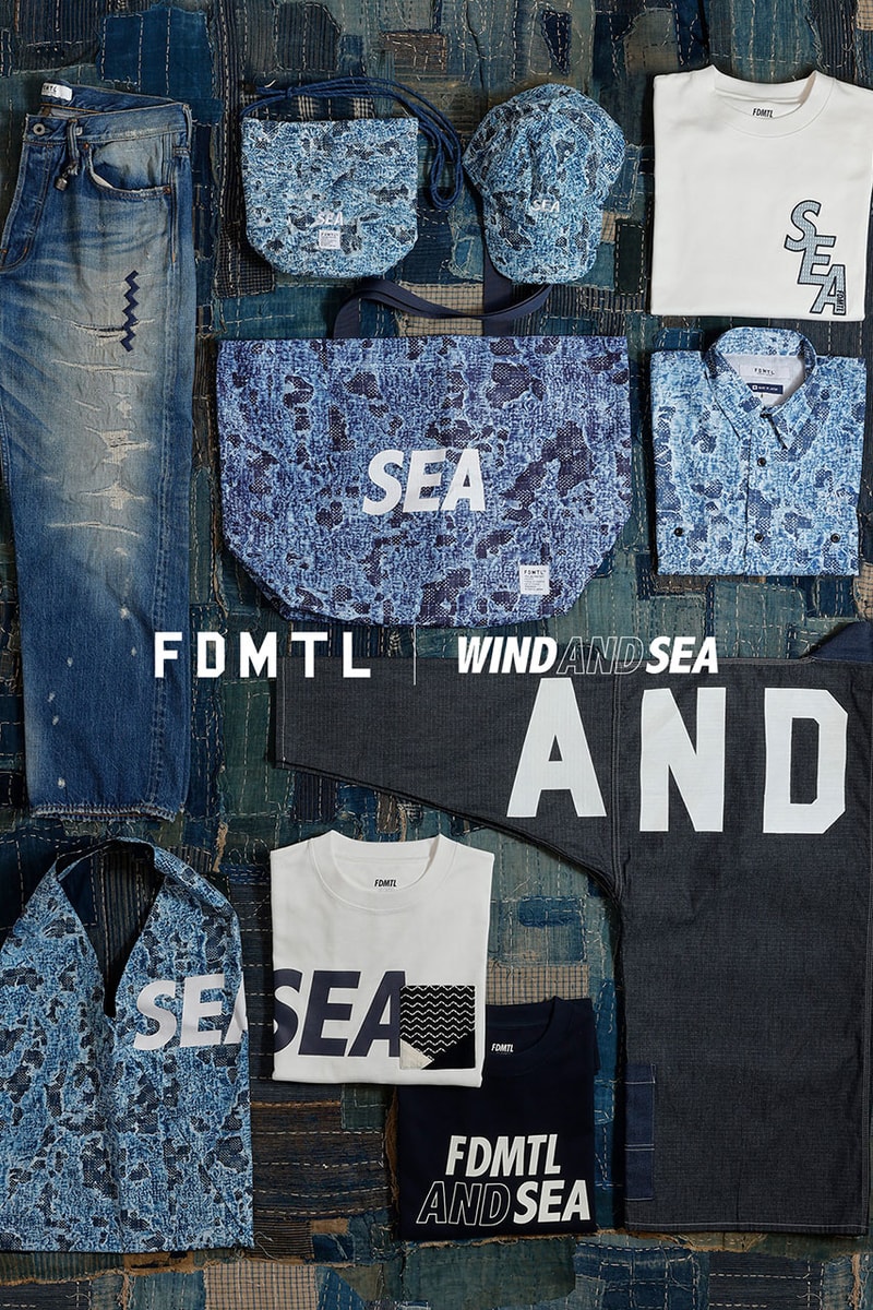 ウィンド アンド シーが日本発のデニムブランド FDMTLとの初のコラボコレクションを発売 wind and sea fdmtl first collbo collection release info