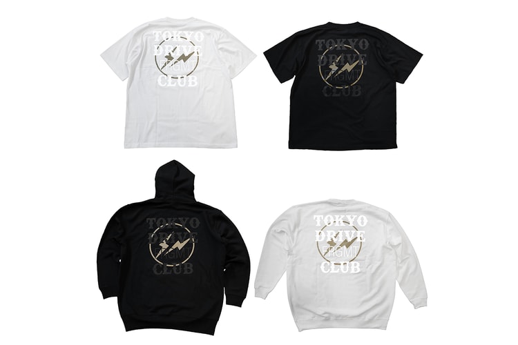 Tokyo Drive Car Club と fragment design によるスウェット&Tシャツがオンライン限定で発売