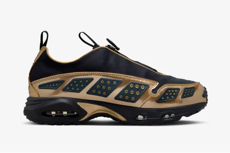 ナイキエアサンダーマックスから煌びやかな印象の新色 “ブラック&メタリックゴールド”がリリース nike air sndr max black and metallic gold release info