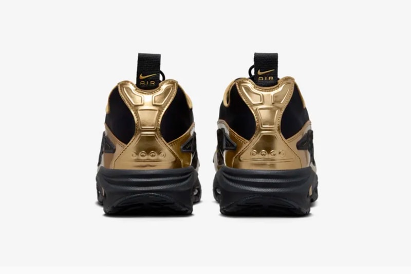 ナイキエアサンダーマックスから煌びやかな印象の新色 “ブラック&メタリックゴールド”がリリース nike air sndr max black and metallic gold release info
