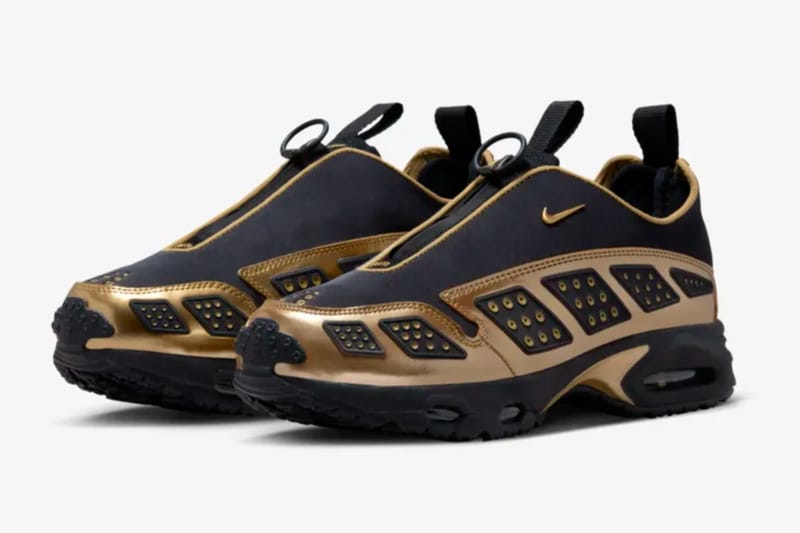 Nike Air SNDR Max から煌びやかな印象の新色 “Black and Metallic Gold” がリリース