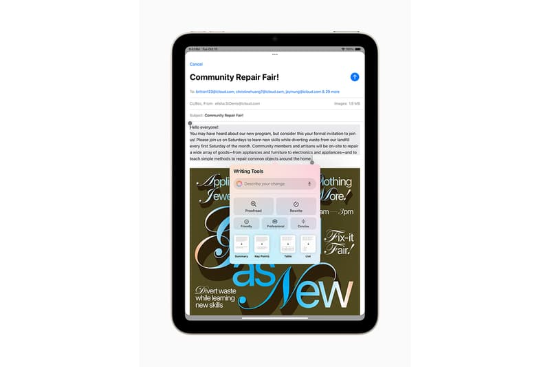 アップルが第7世代の新型 iPad mini を発表 Apple iPad mini for Apple Intelligence