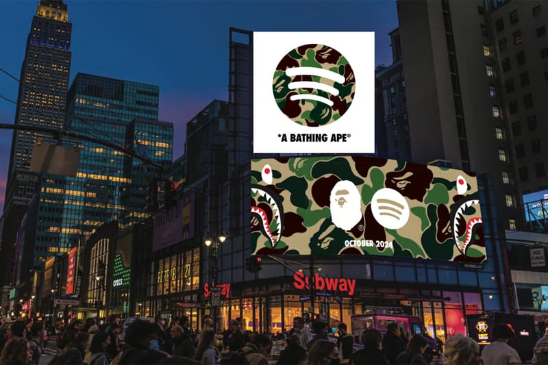 スポティファイとア・ベイシング・エイプ®︎のコラボレーションプロジェクトが始動 Spotify x A BATHING APE® collaboration launch info