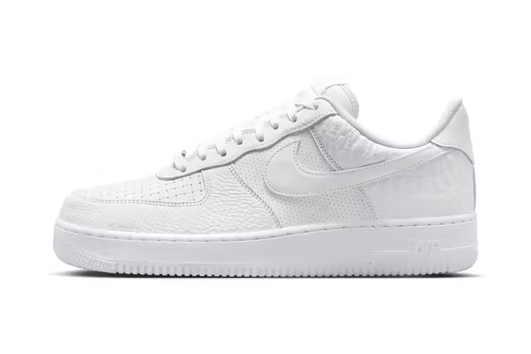 Nike Air Force 1 からさまざまなテクスチャを掛け合わせたオールホワイトモデルが登場