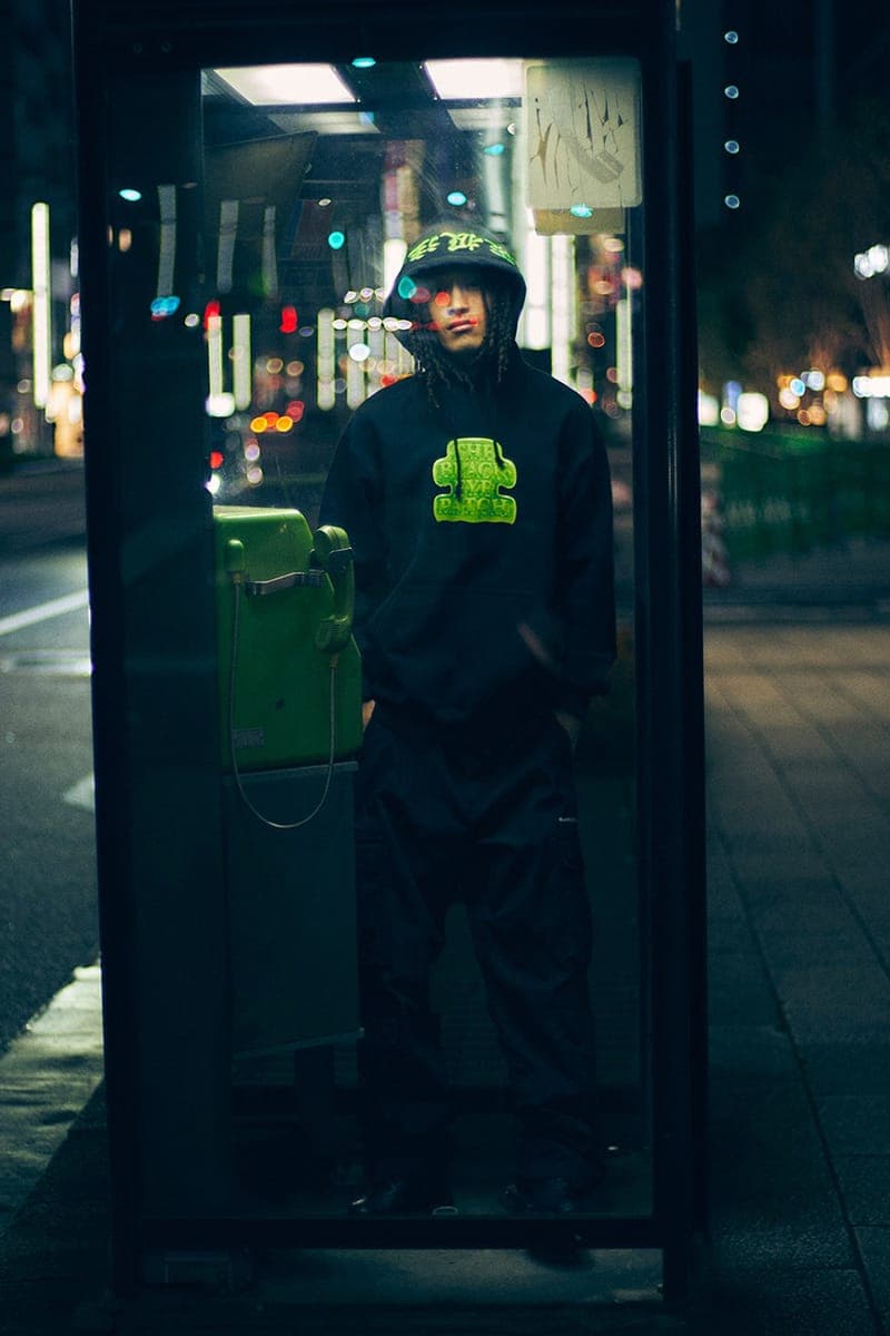 ブラックアイパッチの2024年冬コレクションより第4弾ドロップが発売 BlackEyePatch Goes Green for Latest Winter Drop release info lookbook collection fall/winter 2024 hoodie zip up jacket track graphic green camo 