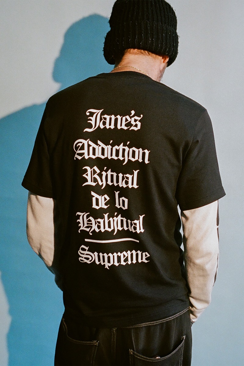 シュプリームがジェーンズ・アディクションとのコラボコレクションを発表 Supreme Jane’s Addiction fall 2024 release info