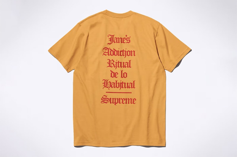 シュプリームがジェーンズ・アディクションとのコラボコレクションを発表 Supreme Jane’s Addiction fall 2024 release info