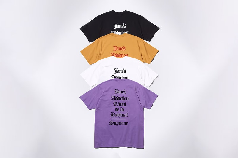 シュプリームがジェーンズ・アディクションとのコラボコレクションを発表 Supreme Jane’s Addiction fall 2024 release info