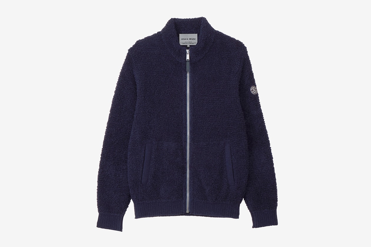 アンパスィが ブリュード・プロテイン™︎ 使用した世界初のゴルフウェアを発表 and per se Brewed Protein™ Mole knit blouson release info