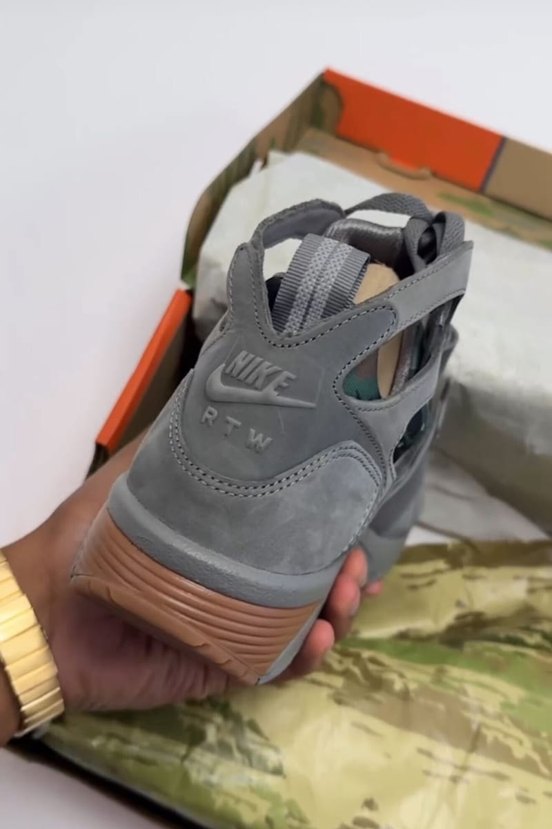 コーテイズxナイキによるコラボエアトレーナーハラチのビジュアルが浮上 Corteiz Nike Air Trainer Huarache Collaboration 2024 clint419 sneakers footwear rumor London uk streetwear