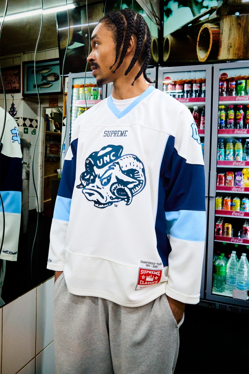 シュプリームとミッチェル & ネスが NCAA 所属4チームをフィーチャーしたカプセルコレクションを発表 Supreme Mitchell & Ness NCAA collection release info