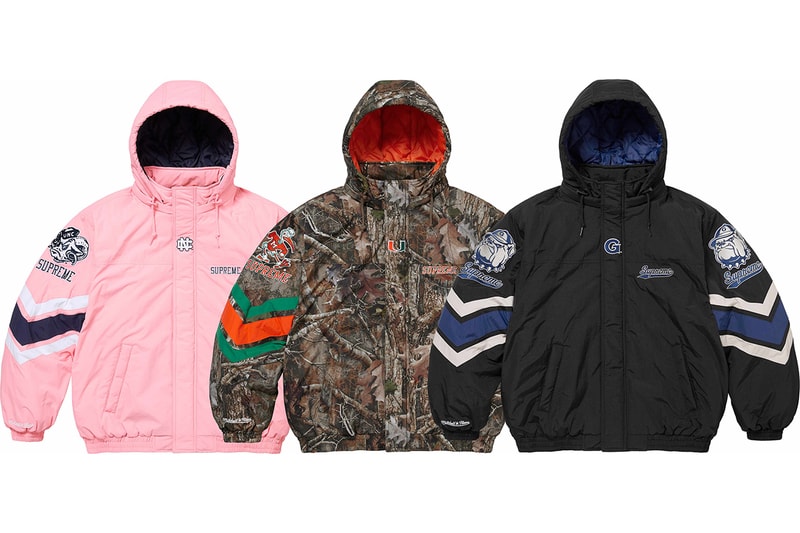 シュプリームとミッチェル & ネスが NCAA 所属4チームをフィーチャーしたカプセルコレクションを発表 Supreme Mitchell & Ness NCAA collection release info