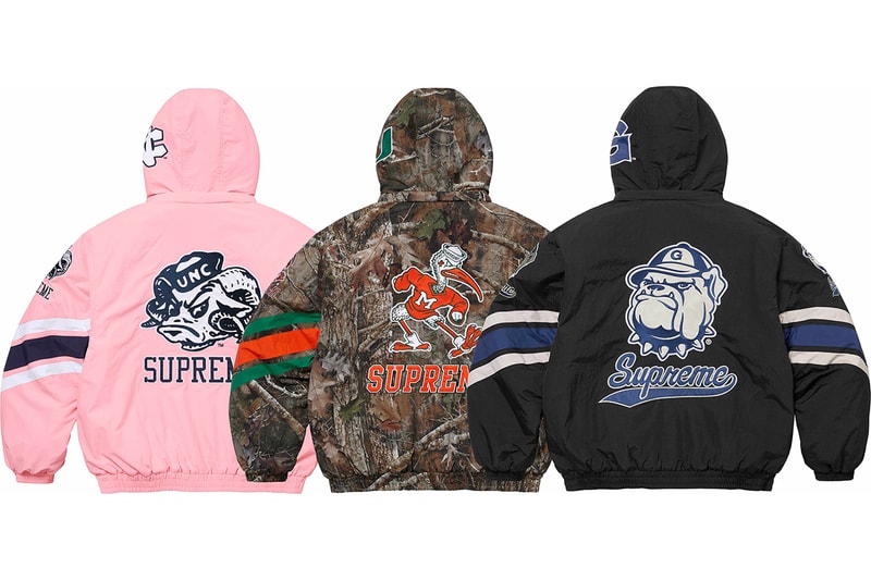 シュプリームとミッチェル & ネスが NCAA 所属4チームをフィーチャーしたカプセルコレクションを発表 Supreme Mitchell & Ness NCAA collection release info
