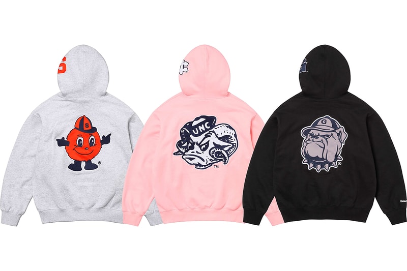 シュプリームとミッチェル & ネスが NCAA 所属4チームをフィーチャーしたカプセルコレクションを発表 Supreme Mitchell & Ness NCAA collection release info