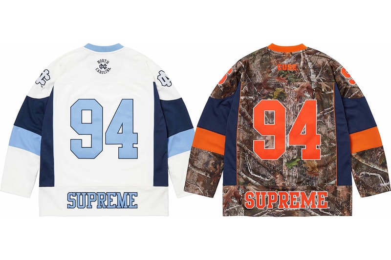 シュプリームとミッチェル & ネスが NCAA 所属4チームをフィーチャーしたカプセルコレクションを発表 Supreme Mitchell & Ness NCAA collection release info