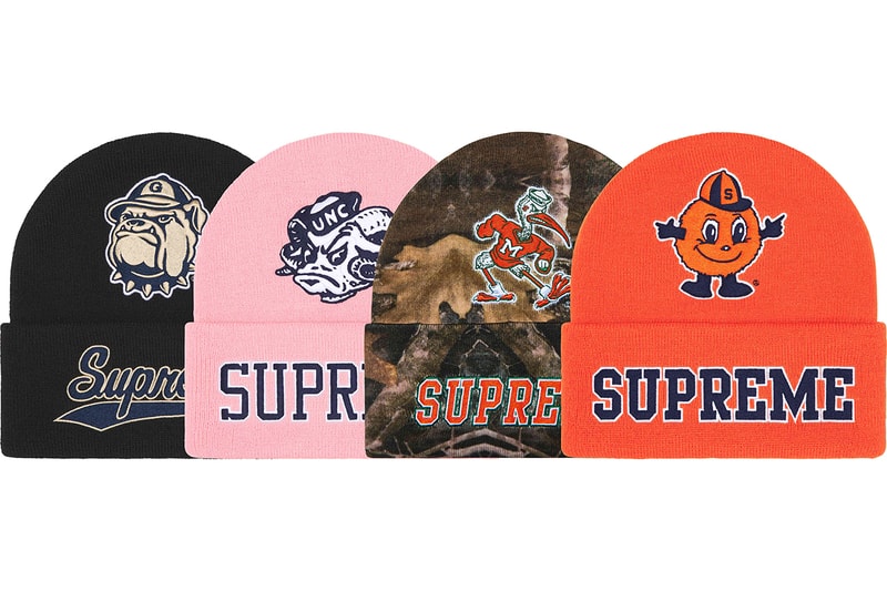シュプリームとミッチェル & ネスが NCAA 所属4チームをフィーチャーしたカプセルコレクションを発表 Supreme Mitchell & Ness NCAA collection release info