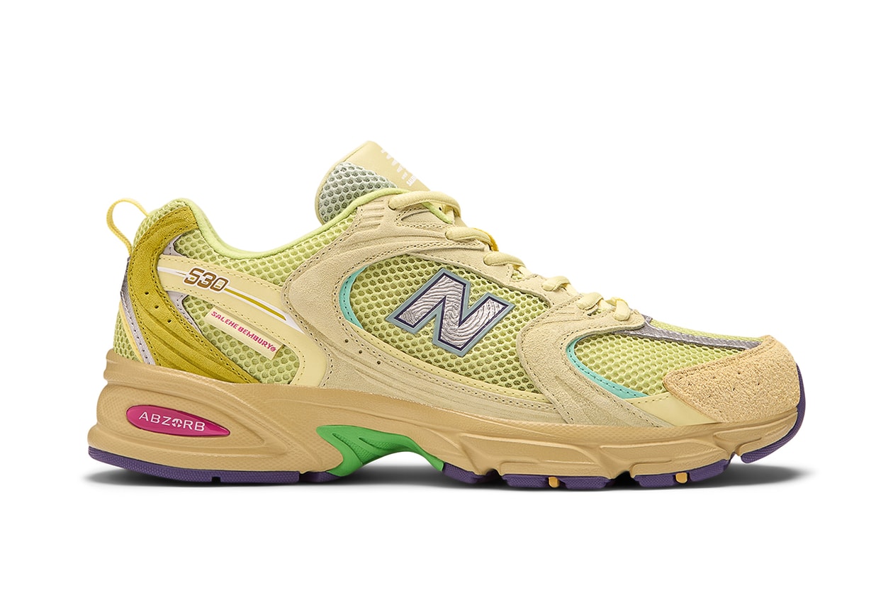 サレヘ・ベンバリー x ニューバランスの最新作 530 の発売情報が解禁 Salehe bembury x New Balance 530 electric green release info