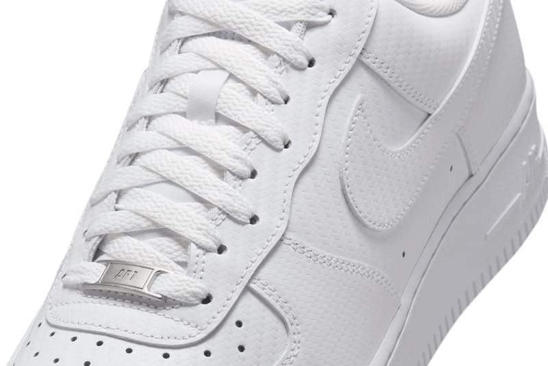 ナイキエアフォース1ローよりオールホワイトの新作ホワイトカーボンファイバーが登場　Nike Air Force 1 Low White Carbon Fiber HF2886-100 Release Info date store list buying guide photos price