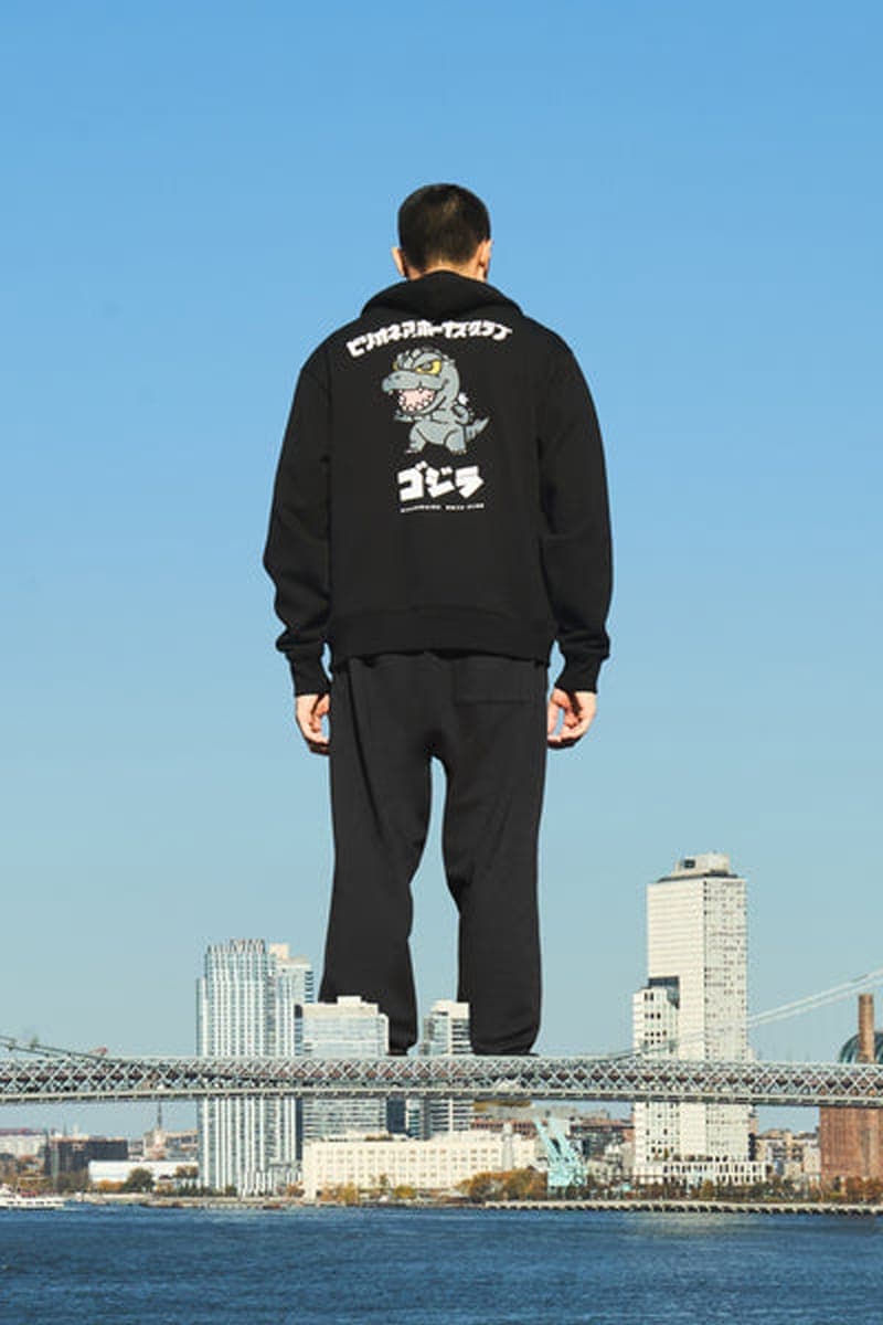 ビリオネア・ボーイズ・クラブがゴジラの日を記念したカプセルコレクションを発売 Billionaire Boys Club Teams Up With Toho for Godzilla Capsule animation movie film release info collab lookbook ice cream graphic