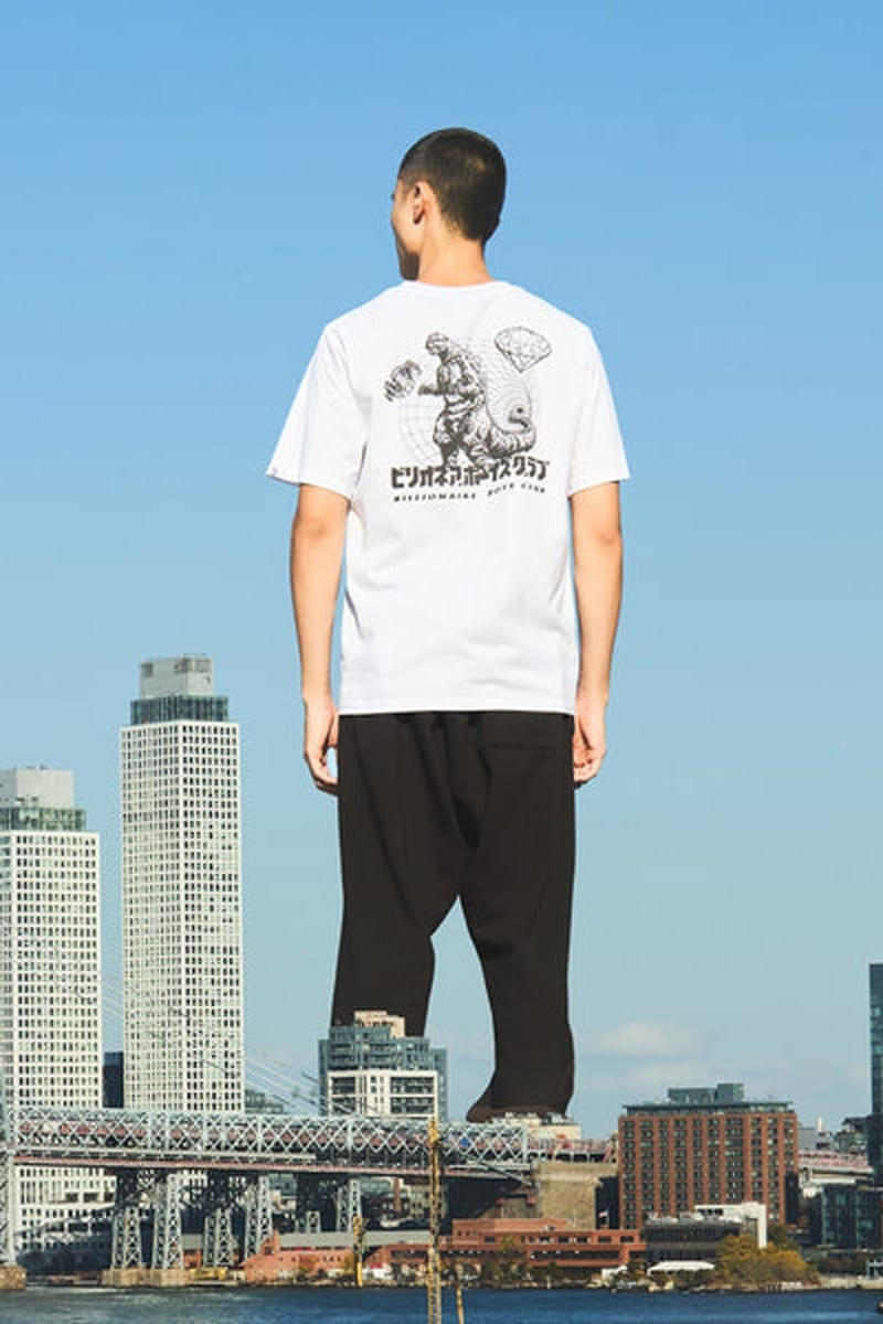 ビリオネア・ボーイズ・クラブがゴジラの日を記念したカプセルコレクションを発売 Billionaire Boys Club Teams Up With Toho for Godzilla Capsule animation movie film release info collab lookbook ice cream graphic
