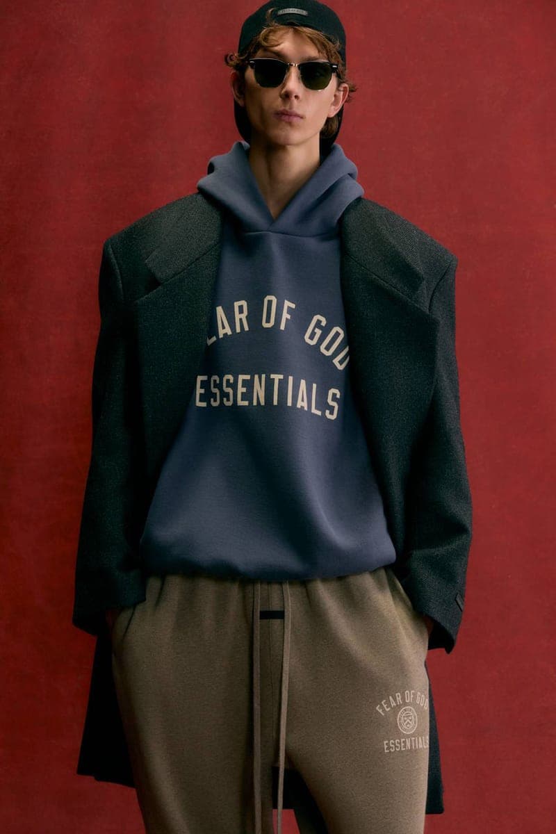 フィア オブ ゴッド エッセンシャル2024年ホリデーコレクションFear of God Opens Up Its ESSENTIALS Holiday 2024 Lookbook release info collection capsule winter fall collegiate price