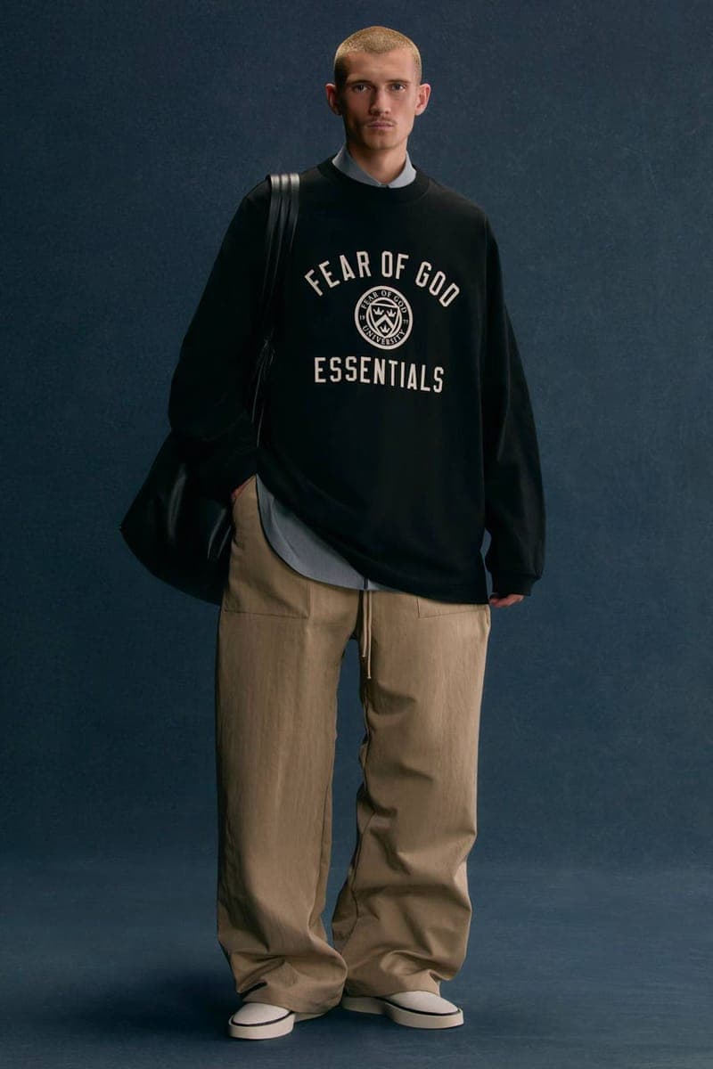 フィア オブ ゴッド エッセンシャル2024年ホリデーコレクションFear of God Opens Up Its ESSENTIALS Holiday 2024 Lookbook release info collection capsule winter fall collegiate price