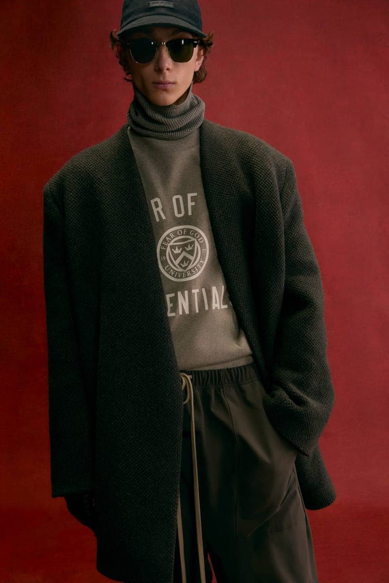 フィア オブ ゴッド エッセンシャル2024年ホリデーコレクションFear of God Opens Up Its ESSENTIALS Holiday 2024 Lookbook release info collection capsule winter fall collegiate price