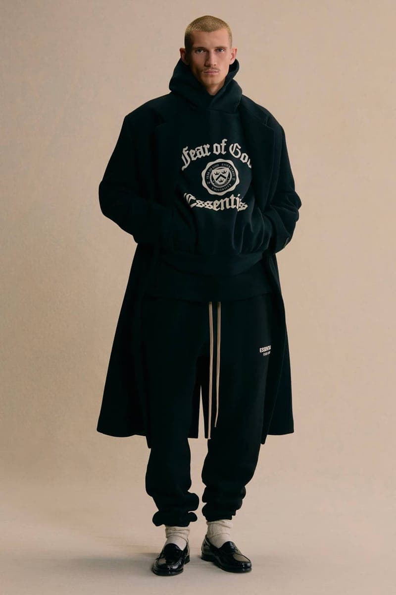 フィア オブ ゴッド エッセンシャル2024年ホリデーコレクションFear of God Opens Up Its ESSENTIALS Holiday 2024 Lookbook release info collection capsule winter fall collegiate price