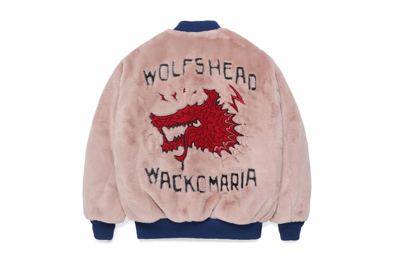 WACKO MARIA × WOLF'S HEAD ワコマリア ウルフズヘッド Souvenir Jacket リバーシブル スーベニアジャケット S BLACK 黒 ウルフズヘッド ワコマリア WACKO MARIA × WOLF\u0027S HEAD ワコマリア