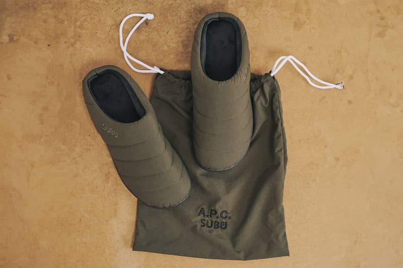 アーペーせー x スブ APC x SUBU によるコラボレーションは冬でも履けるサンダル