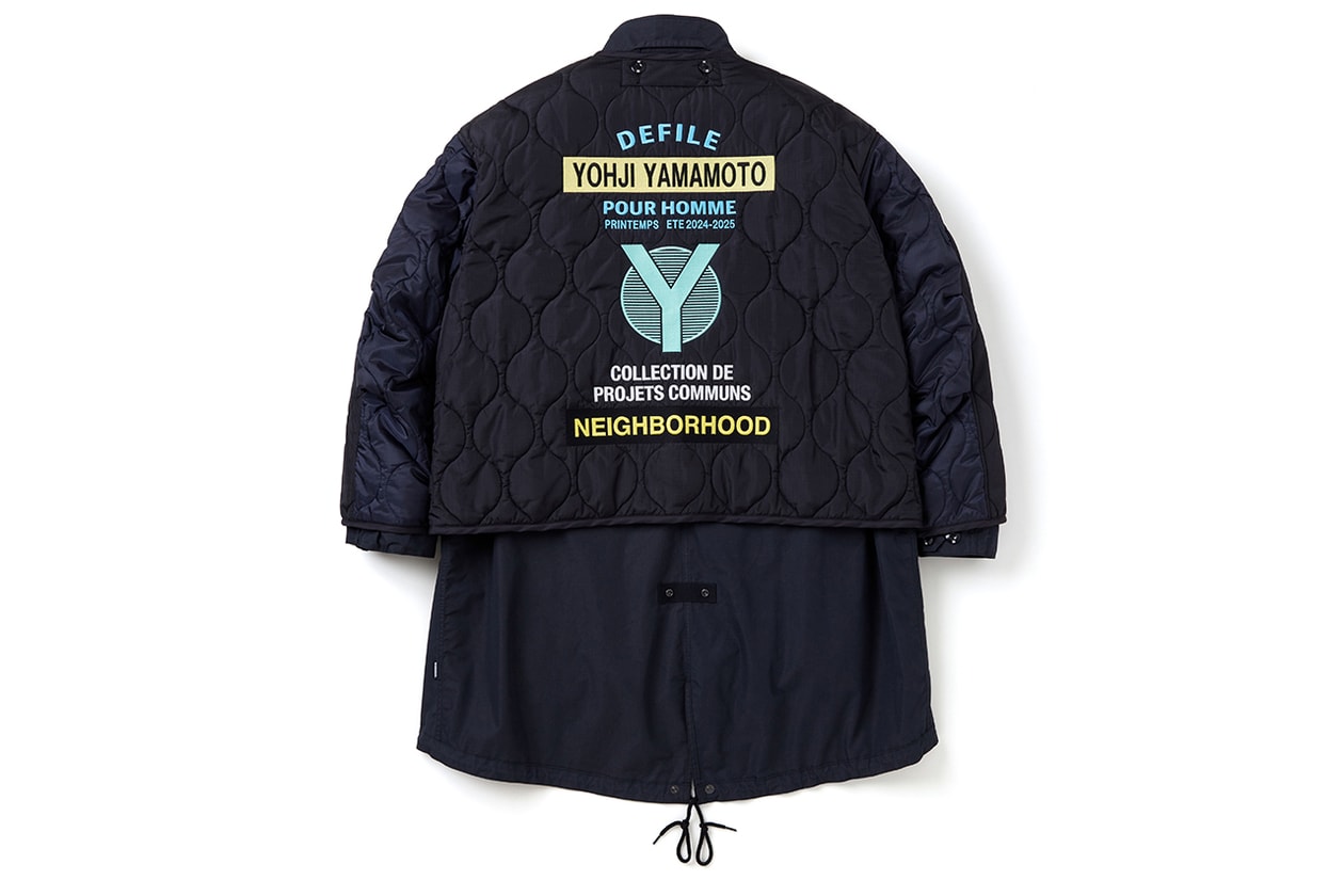 NEIGHBORHOOD x Yohji Yamamoto POUR HOMME によるコラボコレクション第3弾が到着 NEIGHBORHOOD Yohji Yamamoto POUR HOMME fall winter 2024 release info