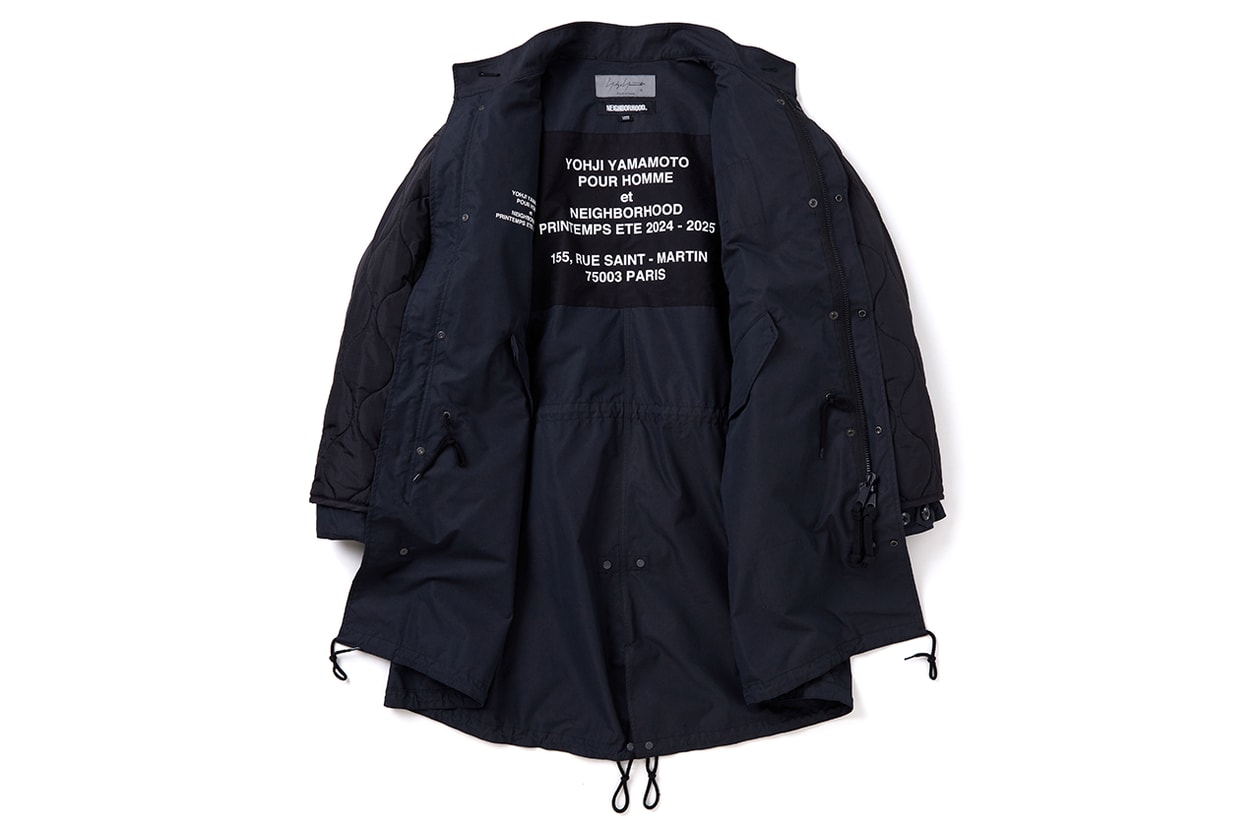 NEIGHBORHOOD x Yohji Yamamoto POUR HOMME によるコラボコレクション第3弾が到着 NEIGHBORHOOD Yohji Yamamoto POUR HOMME fall winter 2024 release info