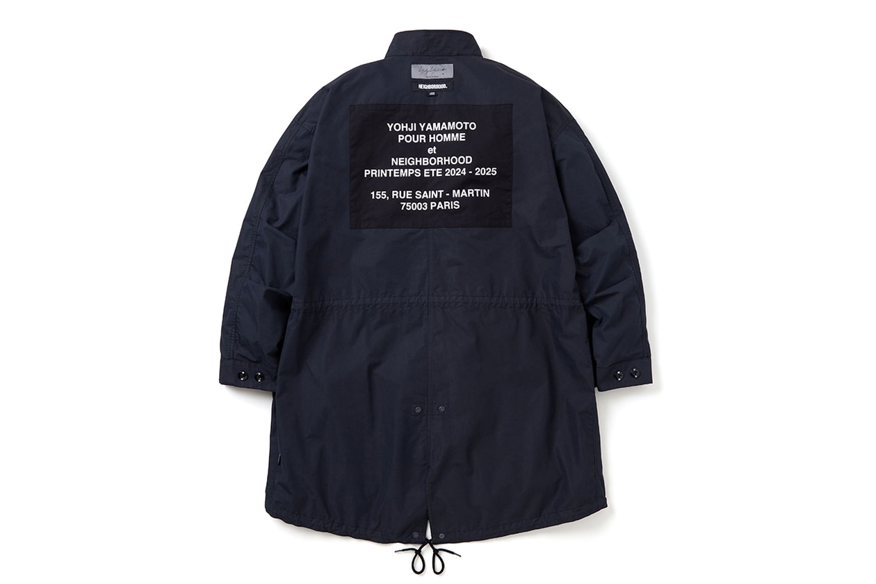 NEIGHBORHOOD x Yohji Yamamoto POUR HOMME によるコラボコレクション第3弾が到着 NEIGHBORHOOD Yohji Yamamoto POUR HOMME fall winter 2024 release info