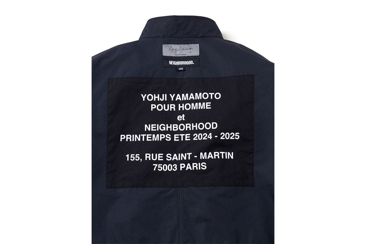 NEIGHBORHOOD x Yohji Yamamoto POUR HOMME によるコラボコレクション第3弾が到着 NEIGHBORHOOD Yohji Yamamoto POUR HOMME fall winter 2024 release info