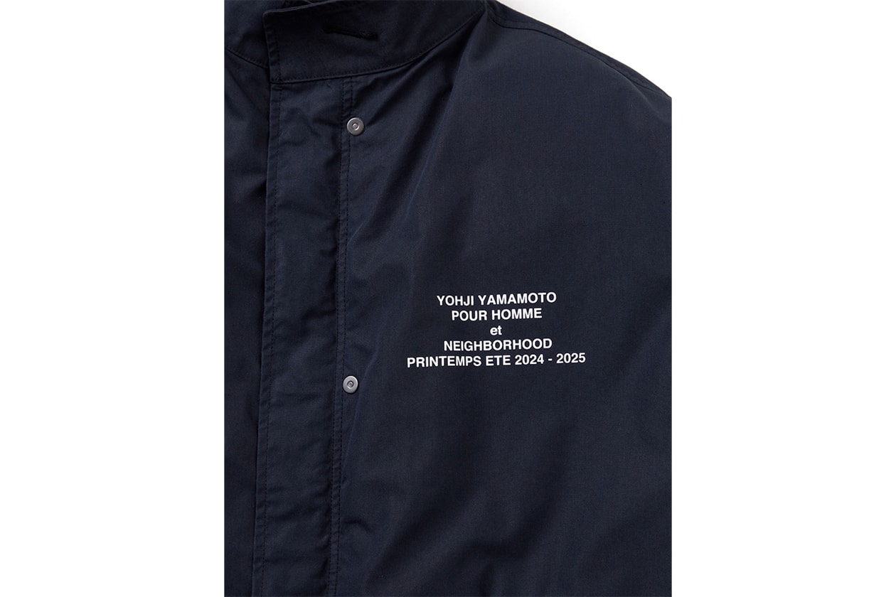 NEIGHBORHOOD x Yohji Yamamoto POUR HOMME によるコラボコレクション第3弾が到着 NEIGHBORHOOD Yohji Yamamoto POUR HOMME fall winter 2024 release info