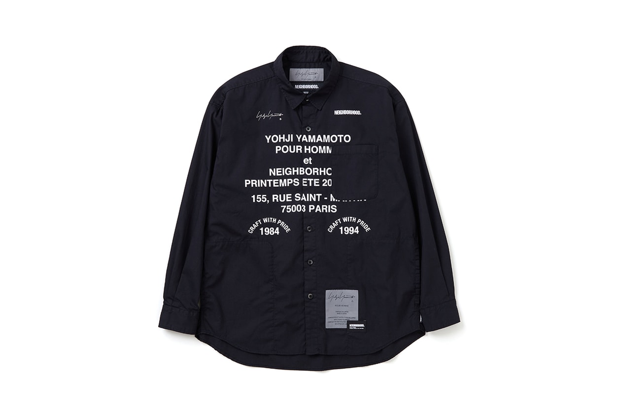 NEIGHBORHOOD x Yohji Yamamoto POUR HOMME によるコラボコレクション第3弾が到着 NEIGHBORHOOD Yohji Yamamoto POUR HOMME fall winter 2024 release info