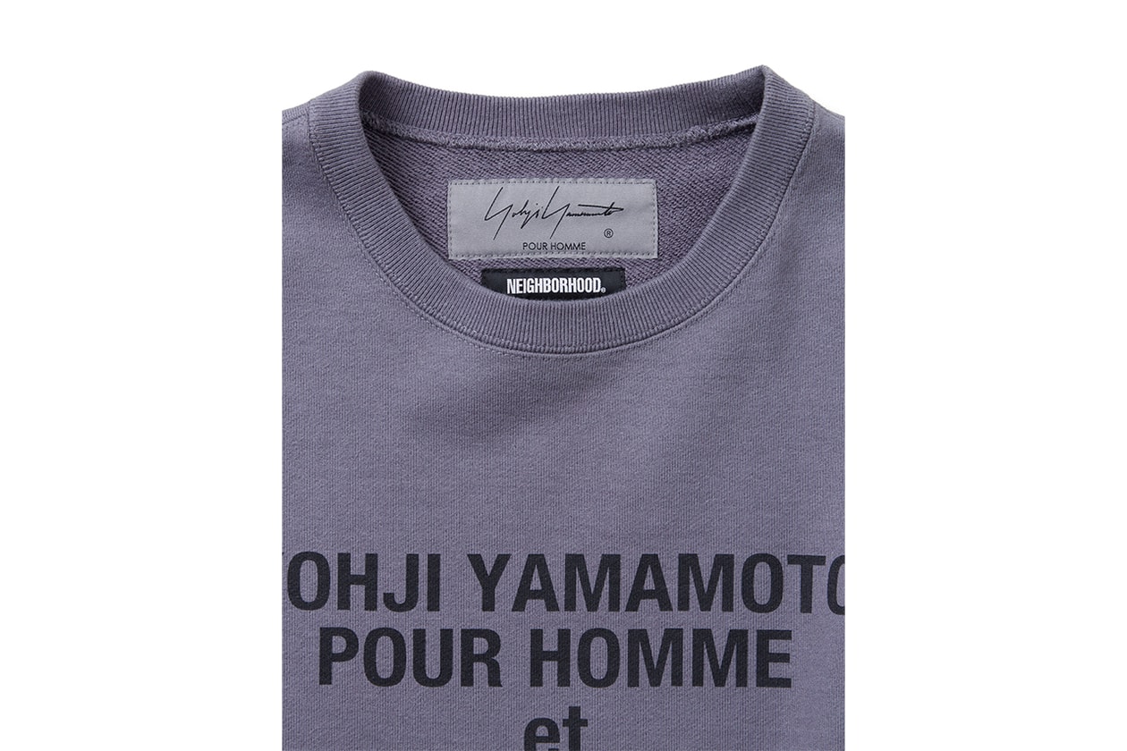 NEIGHBORHOOD x Yohji Yamamoto POUR HOMME によるコラボコレクション第3弾が到着 NEIGHBORHOOD Yohji Yamamoto POUR HOMME fall winter 2024 release info