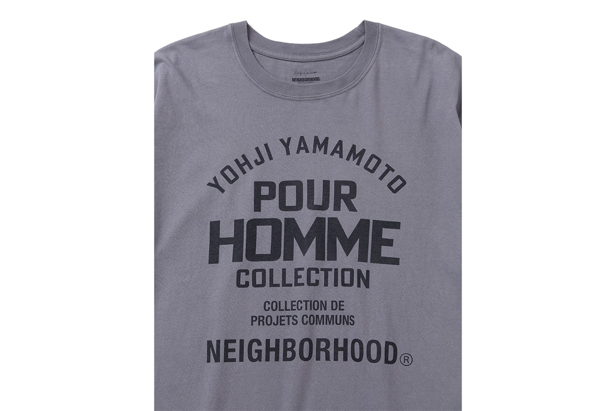 NEIGHBORHOOD x Yohji Yamamoto POUR HOMME によるコラボコレクション第3弾が到着 NEIGHBORHOOD Yohji Yamamoto POUR HOMME fall winter 2024 release info