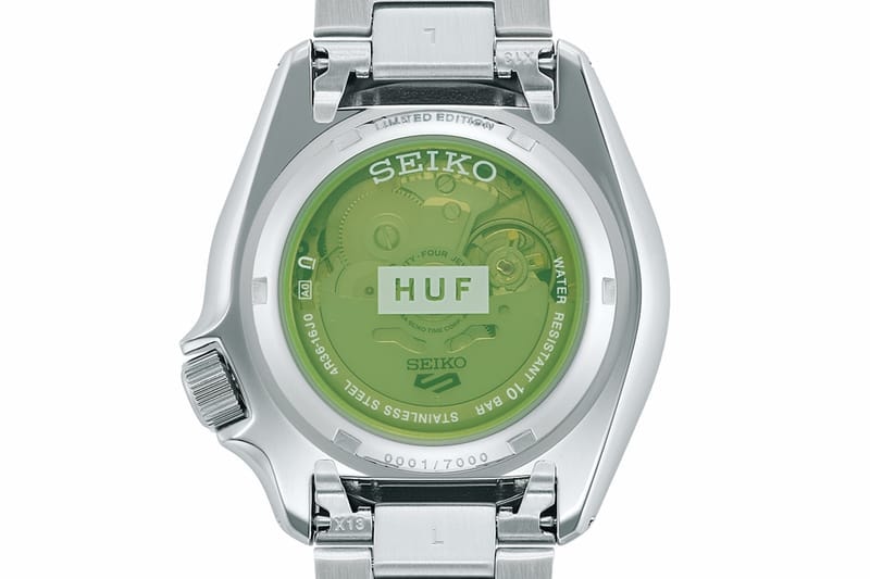 ハフがセイコー5スポーツとの2度目となるコラボレーションを発表 HUF x Seiko 5 Sports SRPL33K1 Watch Collaboration Release Info