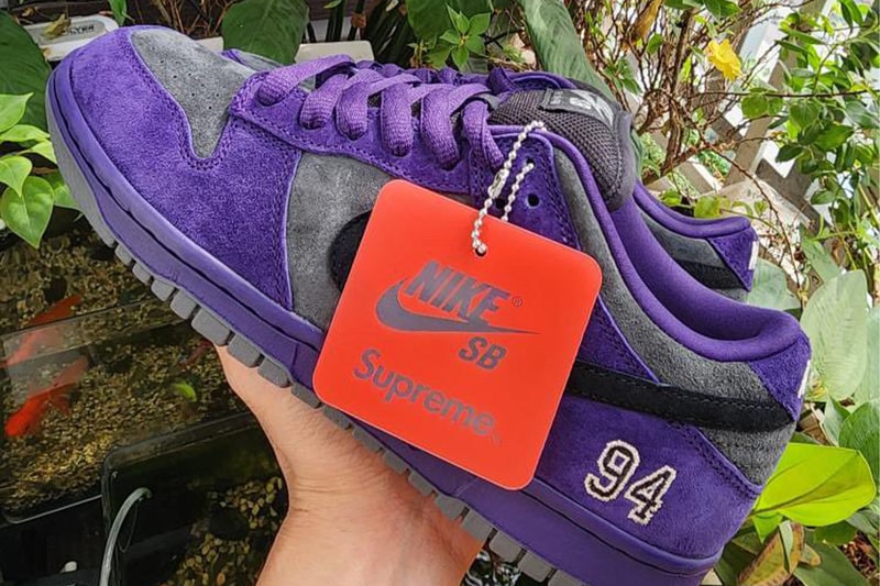シュプリーム x ナイキ SB ダンクローのビジュアルが浮上 Supreme x Nike SB Dunk Low first look