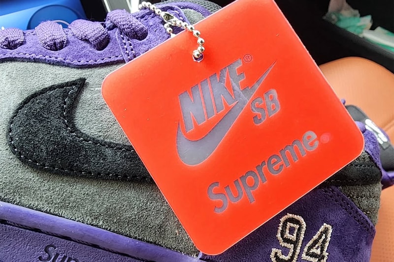 シュプリーム x ナイキ SB ダンクローのビジュアルが浮上 Supreme x Nike SB Dunk Low first look