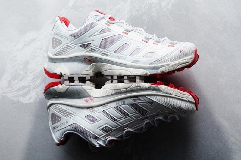 キスとサロモンによる最新コラボモデル XT-4Kがスタンバイ Kith Teams up With Salomon for a Holiday-Inspired XT-4K collaboration release info skeleton red white grey kithmas